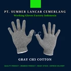 Plain Gray Thread 3 Work Gloves 1
