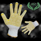 White Spots Yellow/Black Antislip Work Gloves 1