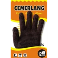 Black Safety Gloves with Black Dotting