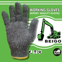 Safety Gloves Plain Grey Charcoal 