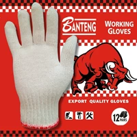 Knitted Gloves Plain White Color