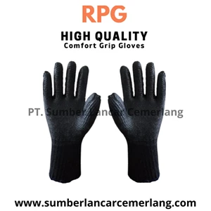 Safety Gloves Banteng Rubber Palm Gloves Black