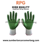 Sarung Tangan Safety Banteng Rubber Palm Gloves Hijau 1