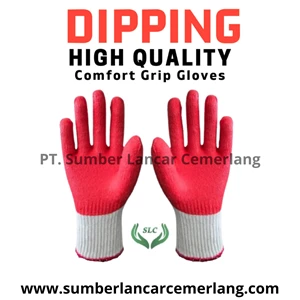 Banteng Dipping Gloves Red Colored Export Quality